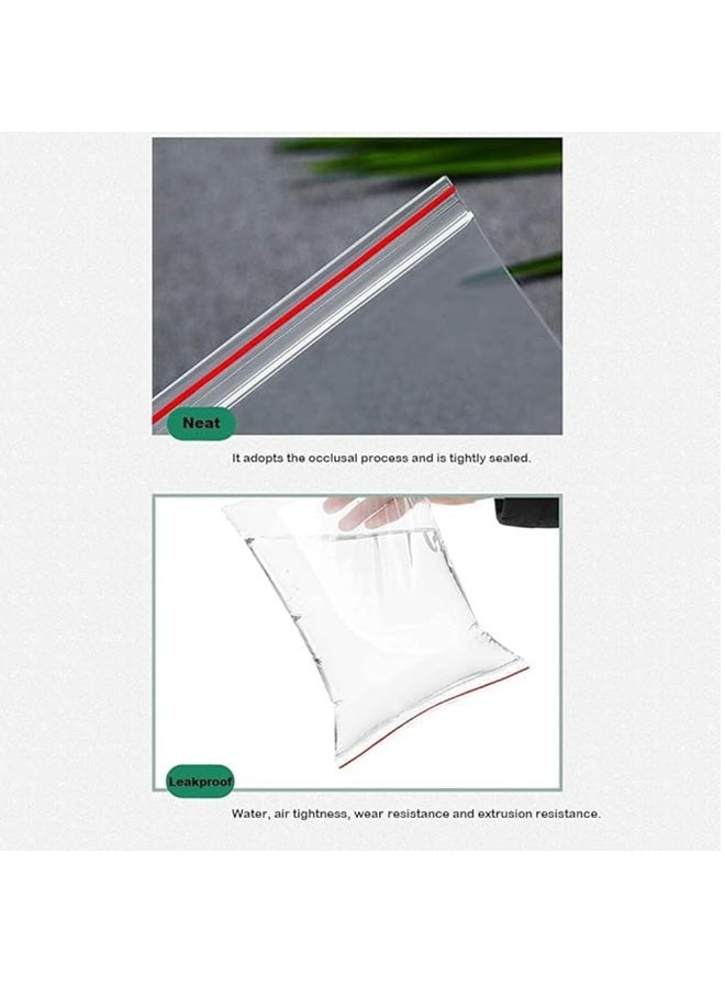 صناعات بلاستيكا ذ.م.م. 100 Pack Ziplock Bags 12"x16" / 30.48x40.64cm Storage Bags With Resealable Zipper, Clear Zipper Bags, Sealed Plastic Bags for Food, Sandwich, Freezer, Crafts, Travel - Image 4